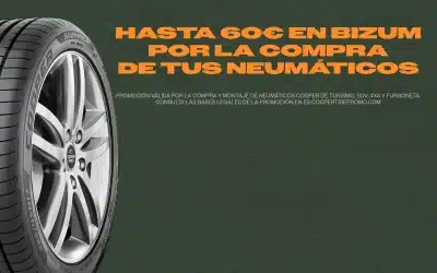 Llévate hasta 60€ en Bizum por la compra de tus neumáticos